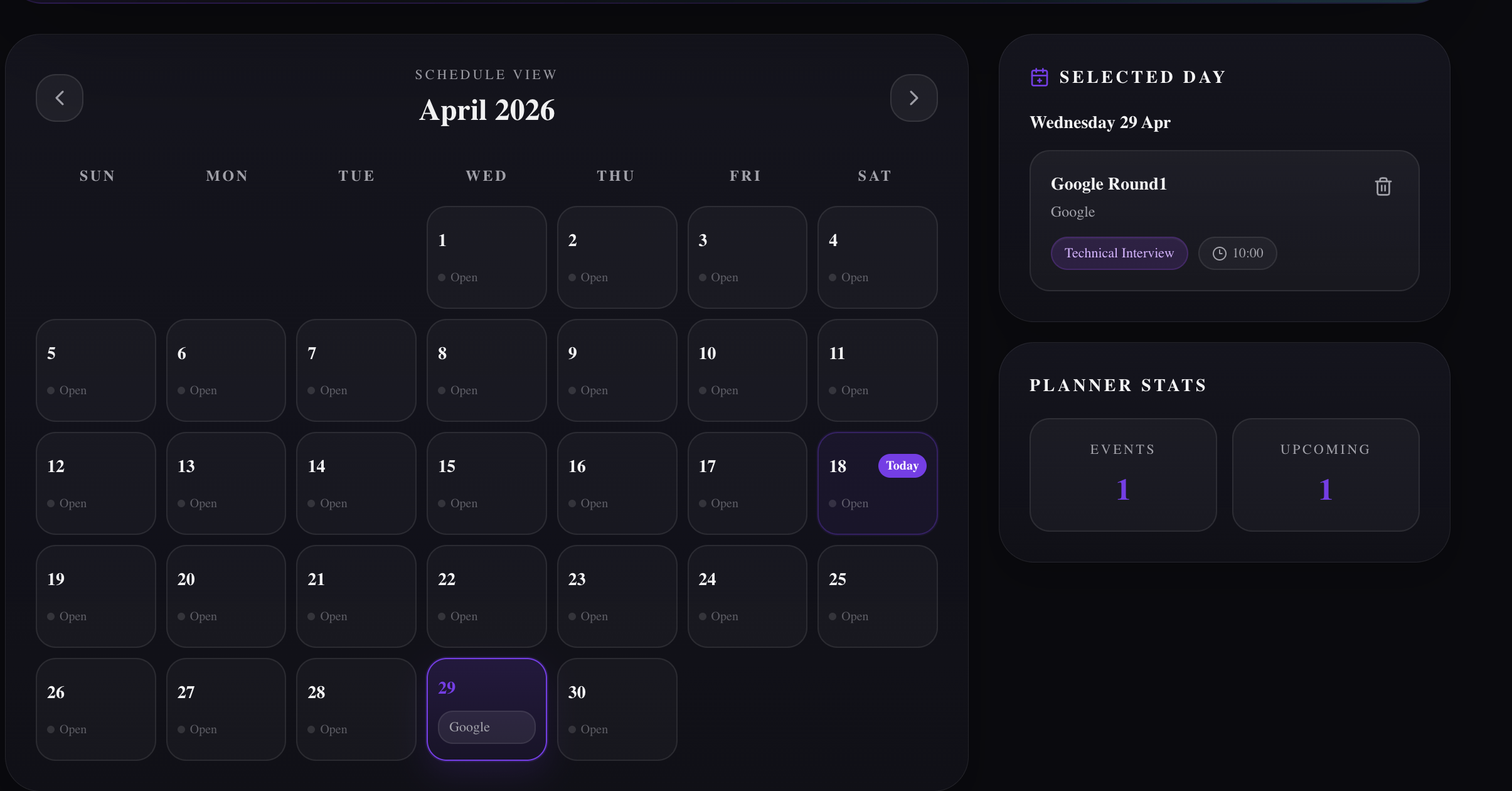 Follow-ups + Calendar